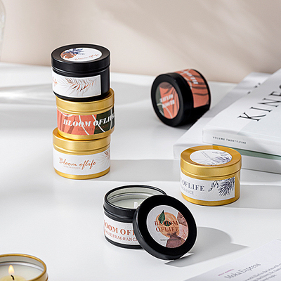 Het AROMA NAAR HUIS Aangepast Mini Black en de Gouden Kleurengift plaatsen Bemerkte de Sojakaars van het 5 Geurenhuis Geur