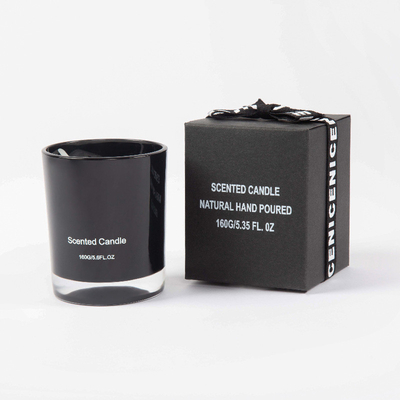Van de het Glaskruik van het AROMAhuis Kaarsen de Op hoog niveau 2.5OZ 7.6OZ 10OZ in Zwart Bemerkt Wit