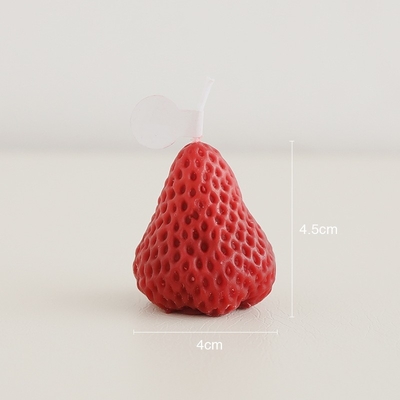 De rode Roze Gesneden Kaars Aromatische naar huis Bemerkte Handmad van de Aardbeiensoja Was