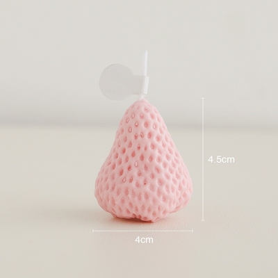 De rode Roze Gesneden Kaars Aromatische naar huis Bemerkte Handmad van de Aardbeiensoja Was