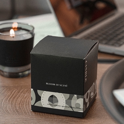 Van de de Luxe Zwarte Koffie van het AROMAhuis van de het Glaskruik de Sojawas Bemerkte Kaarsen