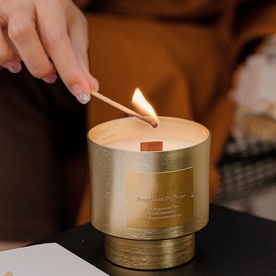 Ceramische de Kopwildernis Lichte Aromatherapy van Tin Can Candle Black Frosted van de sojawas