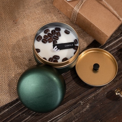 Gebeurtenis van de Koffiebean tin votive scented candles for van de soja de Was Gepersonaliseerde Room