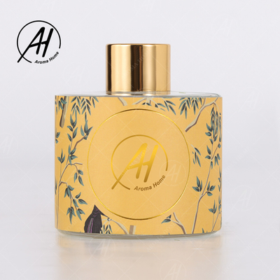 Fireless het Glaskruik Bemerkte Kaarsen Reed Diffuser Set With Box van de etiket Noordse Stijl