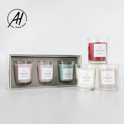 Van de de Wasgeur van Mini Home Glass Jar Soy van de Aromatherapypartij de Kaars Kleurrijke Gift Vastgestelde 5.5OZ 3PCS