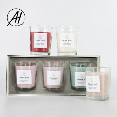 Van de de Wasgeur van Mini Home Glass Jar Soy van de Aromatherapypartij de Kaars Kleurrijke Gift Vastgestelde 5.5OZ 3PCS