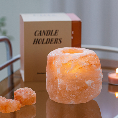 Crystal Stone Ornaments Rock Lamp plaatste 4 Tealight Kaarshouder