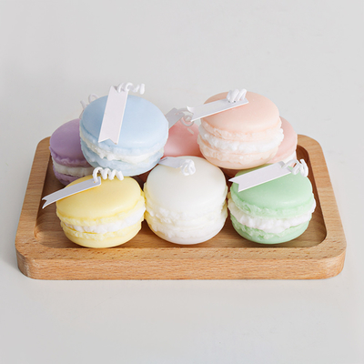De privé Kaars van het Aromamini soy wax macaron handmade van het Etiketfruit voor Badkamers