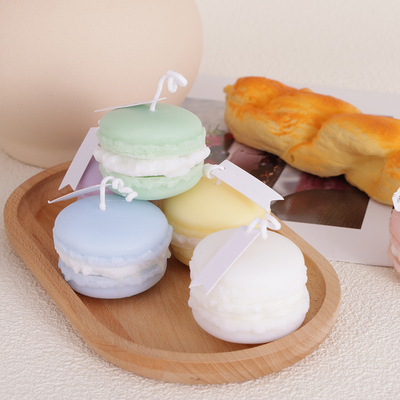 De privé Kaars van het Aromamini soy wax macaron handmade van het Etiketfruit voor Badkamers