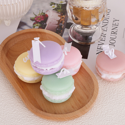 De privé Kaars van het Aromamini soy wax macaron handmade van het Etiketfruit voor Badkamers