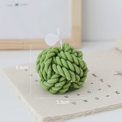 Met de hand gemaakt Aromatherapy Klein Wollen de Kaarsgaren Bal Gevormd Art Candles van vlekdiy