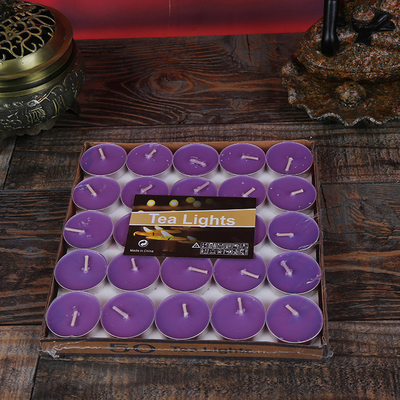Het Aromatherapyhart vormde Rookloze Tealight-Sojawas bemerkte Kaarsen 50 PCs