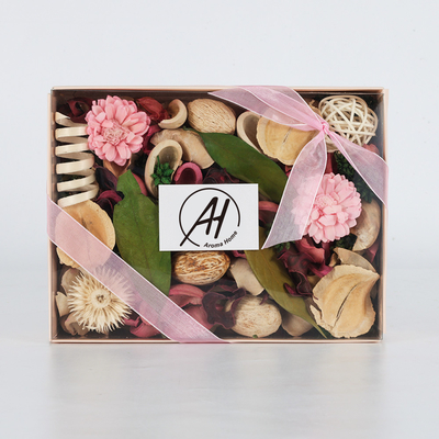 Het droge Bloem van de Katoenen Kleurrijke Privé Eeuwige Welriekend mengsel van gedroogde bloemen en kruiden Etiketgeur voor Huis Vastgestelde Gift