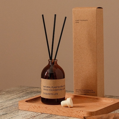 Van het de Flessen de Bruine Parfum 100ml van het Aromatherapyglas Luxe Reed Diffuser