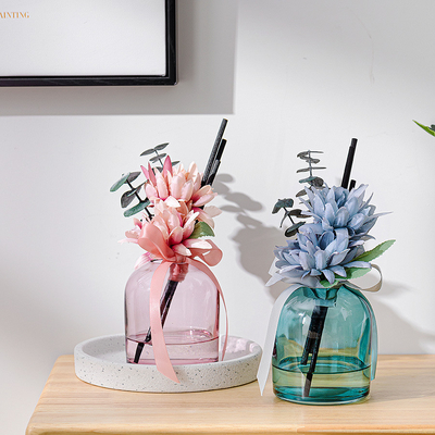 Van de de Vezelstok van de etherische oliebloem het Glasfles van Aromatherapy om Reed Diffuser 400ml