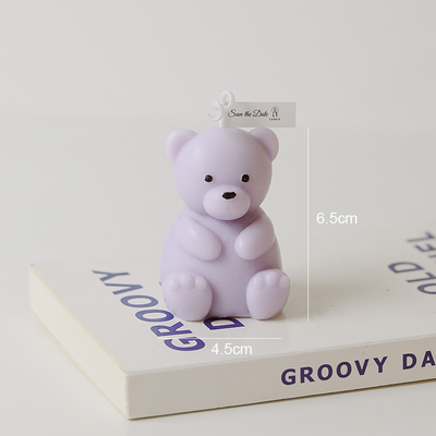 De Decoratie Met de hand gemaakt Teddy Bear Shaped Candle Scented van verjaardagshandcraft