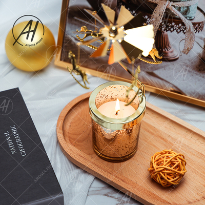 De bulk de Geurkaars van de Glaskruik Roterende het Draven Kaars van het het Aromahuis van de Paardlamp