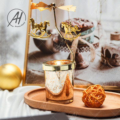 De bulk de Geurkaars van de Glaskruik Roterende het Draven Kaars van het het Aromahuis van de Paardlamp