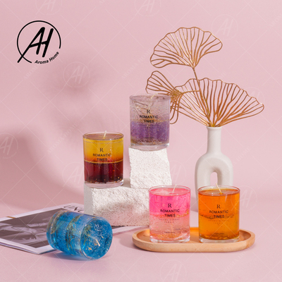 De populaire Stijl Aangepaste Aromatherapy-Echte Bloem Jelly Cup Wax van de Giftdoos