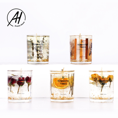 De populaire Stijl Aangepaste Aromatherapy-Echte Bloem Jelly Cup Wax van de Giftdoos