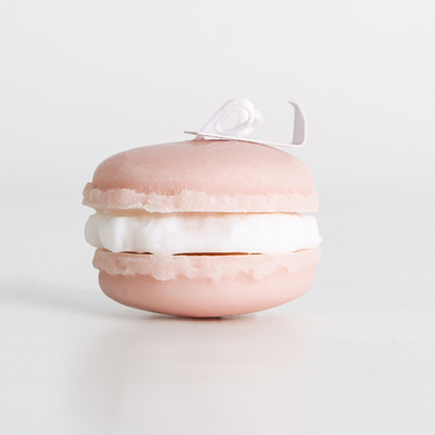 De veilige Unieke Met de hand gemaakte Bemerkte Kaarsen van Macaron met Gevoelige Kleuren