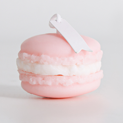 De veilige Unieke Met de hand gemaakte Bemerkte Kaarsen van Macaron met Gevoelige Kleuren