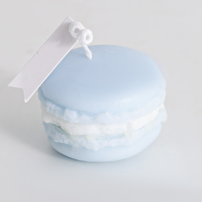 De veilige Unieke Met de hand gemaakte Bemerkte Kaarsen van Macaron met Gevoelige Kleuren