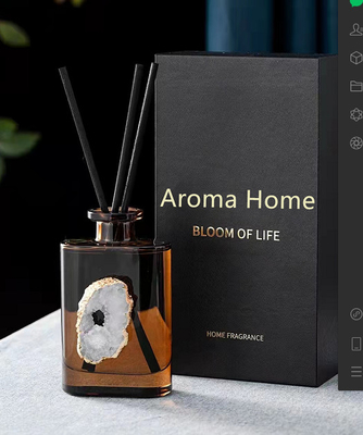 De Reeksen 180ml van Amber Crystal Essential Oil Reed Diffuser van het AROMAhuis voor Slaapkamer
