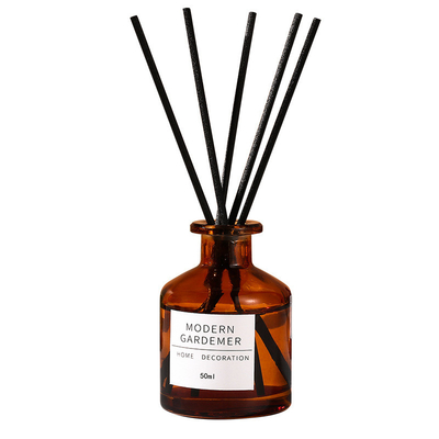 Aangepaste van de het Huisdecoratie van Glasflessen het Hotelgeur Reed Diffuser 50ML