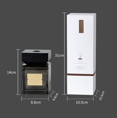 Vierkante het Huisgeur Reed Diffuser 500ml van het Luxe Zwarte Glas voor Vakantie