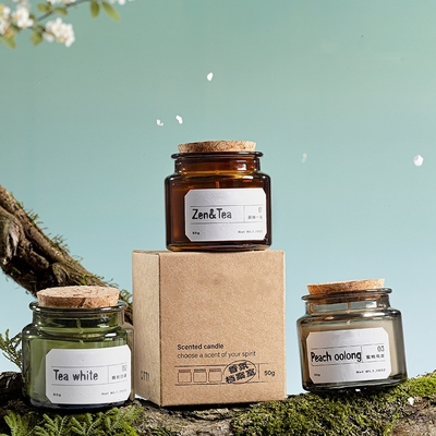 Van de het Lichaamskaars van de Aromatherapysoja past de Was Bemerkte de Giftdruk Puntverpakking aan
