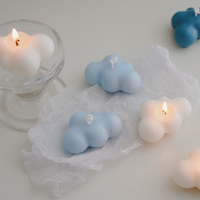 Aromatherapie Geschenk INS Ruimte Decoratie Op maat gekleurde witte wolk Geurende kaars