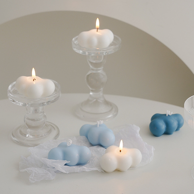 Aromatherapie Geschenk INS Ruimte Decoratie Op maat gekleurde witte wolk Geurende kaars