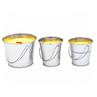 Het hangen van Antiinsect Tin Citronella Bucket Candles Paraffin voor Reis