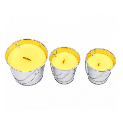 Het hangen van Antiinsect Tin Citronella Bucket Candles Paraffin voor Reis