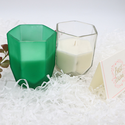 De Sojawas Bemerkte Kaars van het aromahuis met Aangepaste Hexagon Kaarskruik voor Huisdecoratie