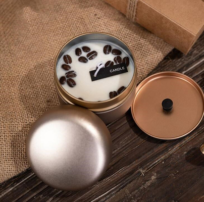 OEM Bonen van de Soja de Was Berijpte Koffie Tin Can Candle 10cl voor Kerstmis