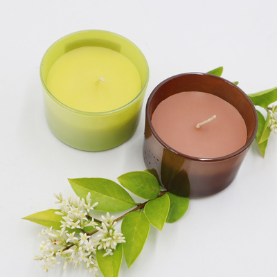 OEM van de het Huiskaars van het Soja de Was Bemerkte Aroma Kokosnoot en Kalk 4oz