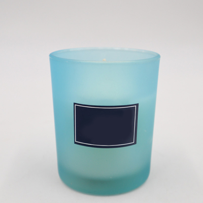 Blauwe Soja Bemerkte Kaars van Eco de Vriendschappelijke Capri in Rosemary Lavender Smell