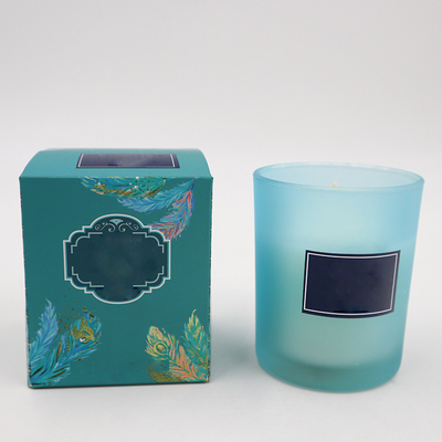 Blauwe Soja Bemerkte Kaars van Eco de Vriendschappelijke Capri in Rosemary Lavender Smell