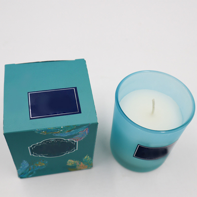 Blauwe Soja Bemerkte Kaars van Eco de Vriendschappelijke Capri in Rosemary Lavender Smell