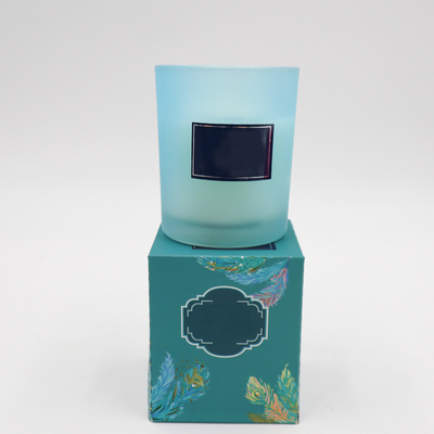 Blauwe Soja Bemerkte Kaars van Eco de Vriendschappelijke Capri in Rosemary Lavender Smell