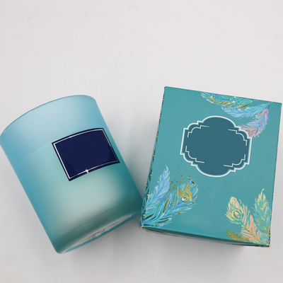 Blauwe Soja Bemerkte Kaars van Eco de Vriendschappelijke Capri in Rosemary Lavender Smell