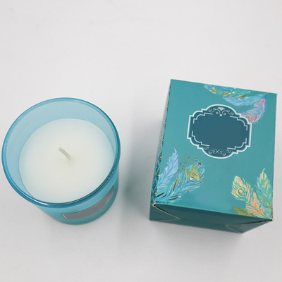 Blauwe Soja Bemerkte Kaars van Eco de Vriendschappelijke Capri in Rosemary Lavender Smell