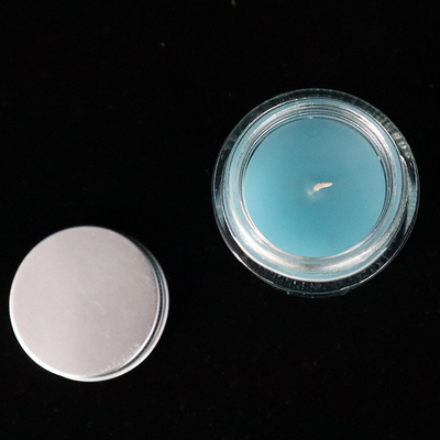 12 van de Eigengemaakte Blauwe die de Kaarsenoz Lavendel van de Glasjampot voor slaapkamerbadkamers wordt bemerkt