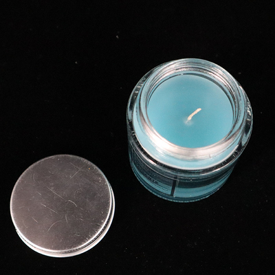 12 van de Eigengemaakte Blauwe die de Kaarsenoz Lavendel van de Glasjampot voor slaapkamerbadkamers wordt bemerkt