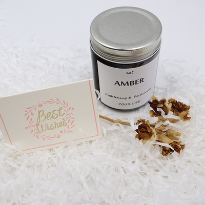 ODM Amber Glass Canning Mason Jar Kaars voor Aromatherapy-Nadruk