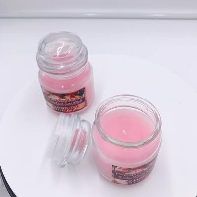 Veganist Aromatherapy Roze Mason Jar Candle Rose Scented voor Spanningshulp