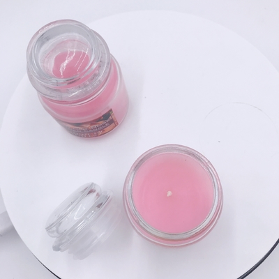 Veganist Aromatherapy Roze Mason Jar Candle Rose Scented voor Spanningshulp