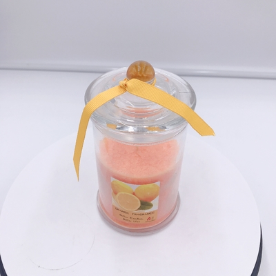 Oem Organische Oranje Soja Was Bemerkt Mason Jar Candle voor Slaap